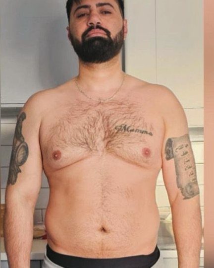 Alyasso efter sex månader, minus 12,1 kg